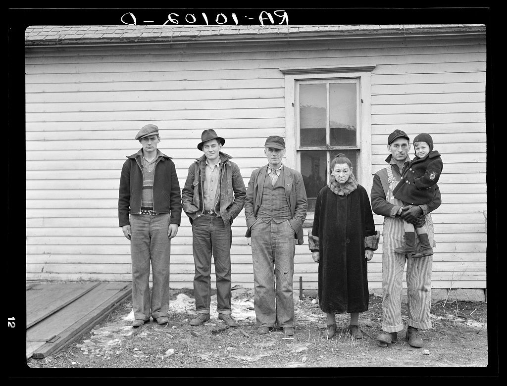 Family of Charles H. Mitchell, on unemployment relief in Estherville, Iowa
